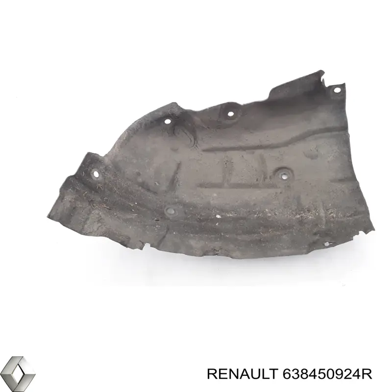 638450924R Renault (RVI) guarda-barras esquerdo dianteiro do pára-lama dianteiro