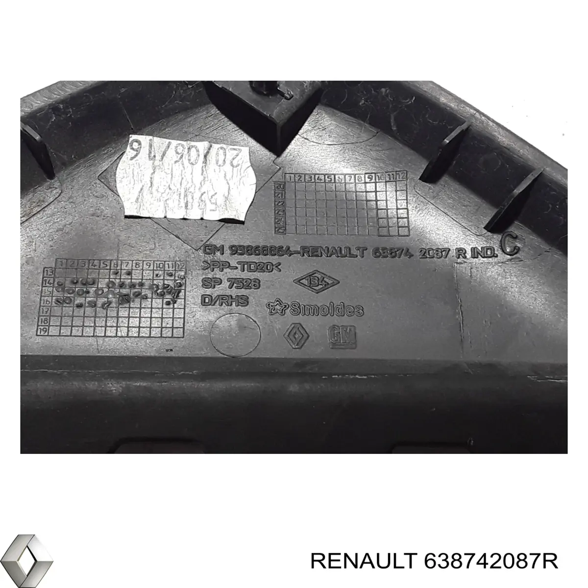 Купить 638742087R Renault (RVI) 
