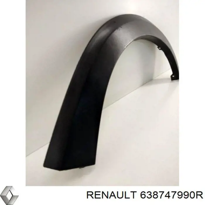 Молдинг арки крыла переднего, правый Renault (RVI) 638747990R цена, от 112.78 USD
