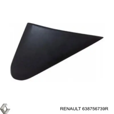 638756739R Renault (RVI) placa sobreposta do pára-lama dianteiro esquerdo
