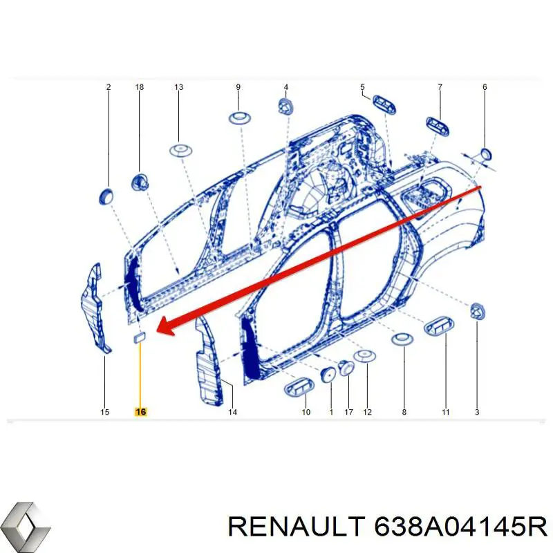  Renault (RVI) 638A04145R цена, от 29.72 USD
