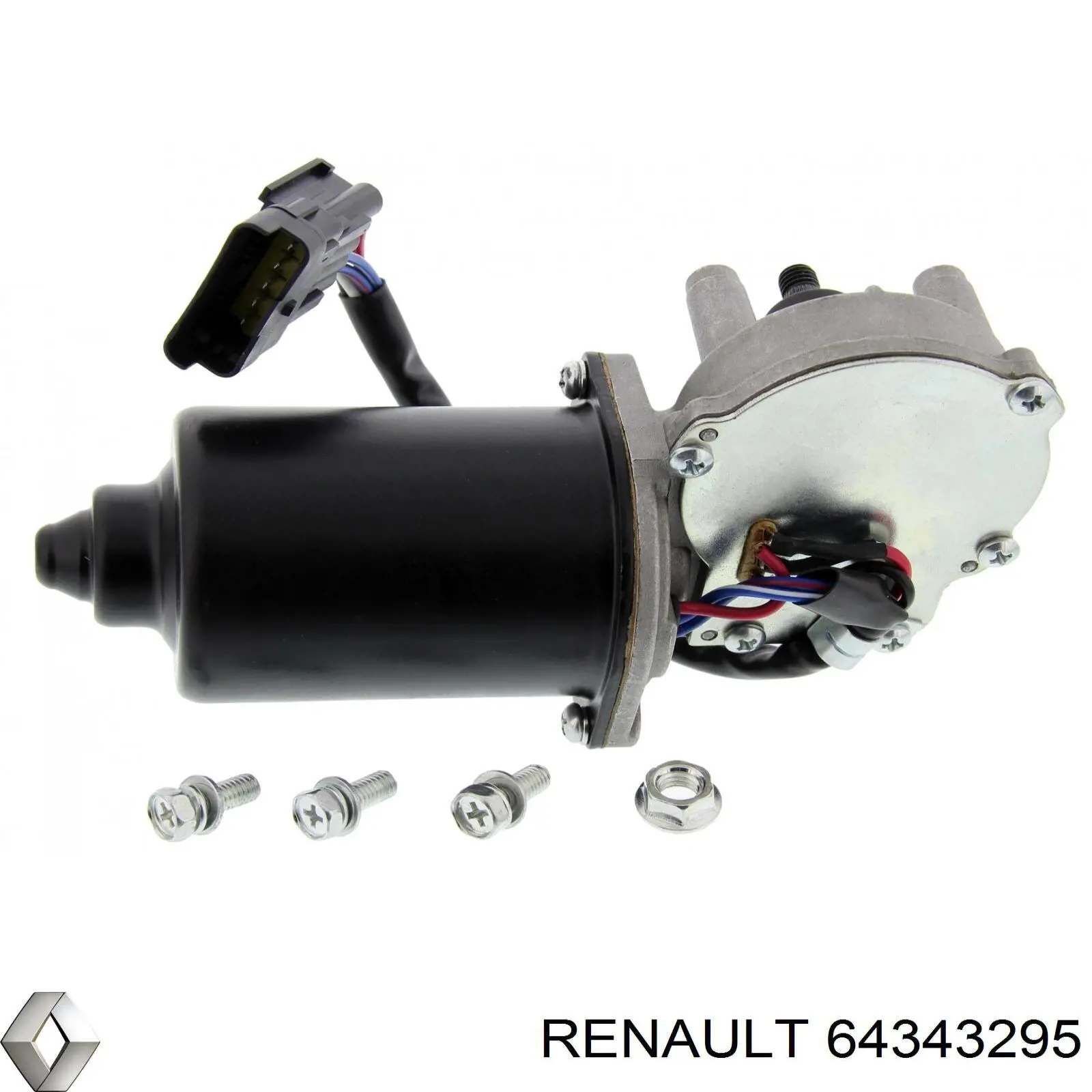64343295 Renault (RVI) motor de limpador pára-brisas do pára-brisas