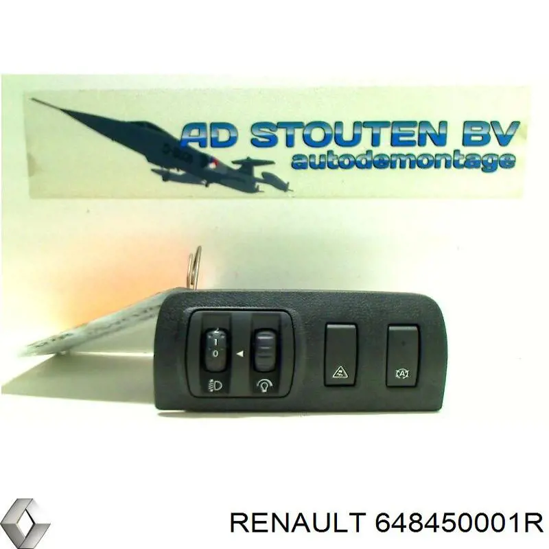 648450007R Renault (RVI) botão (regulador de corretor das luzes)