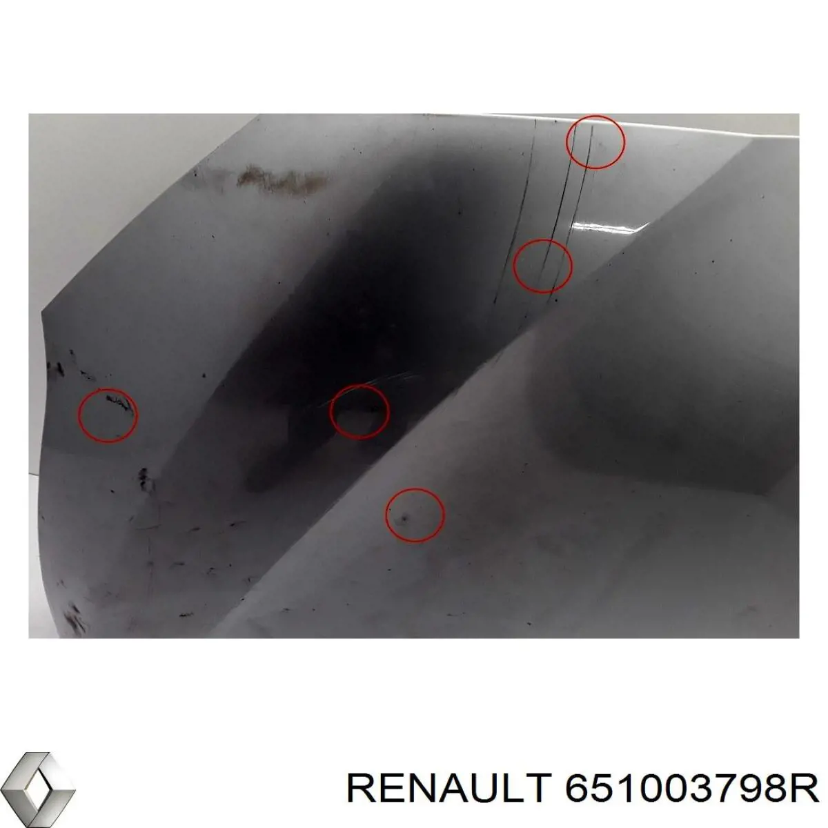 Капот Renault (RVI) 651003798R цена, от 521.36 USD