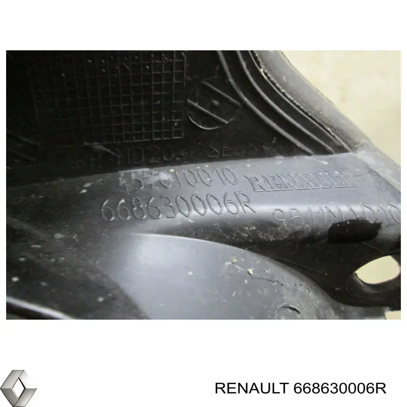 Заглушка жабо боковая Renault (RVI) 668630006R цена, от 12.67 USD