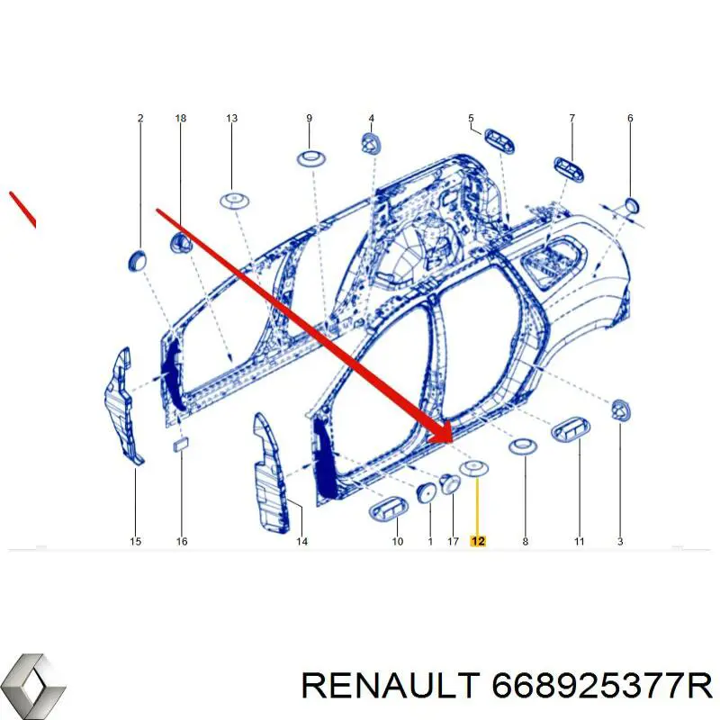 668925377R Renault (RVI) 
