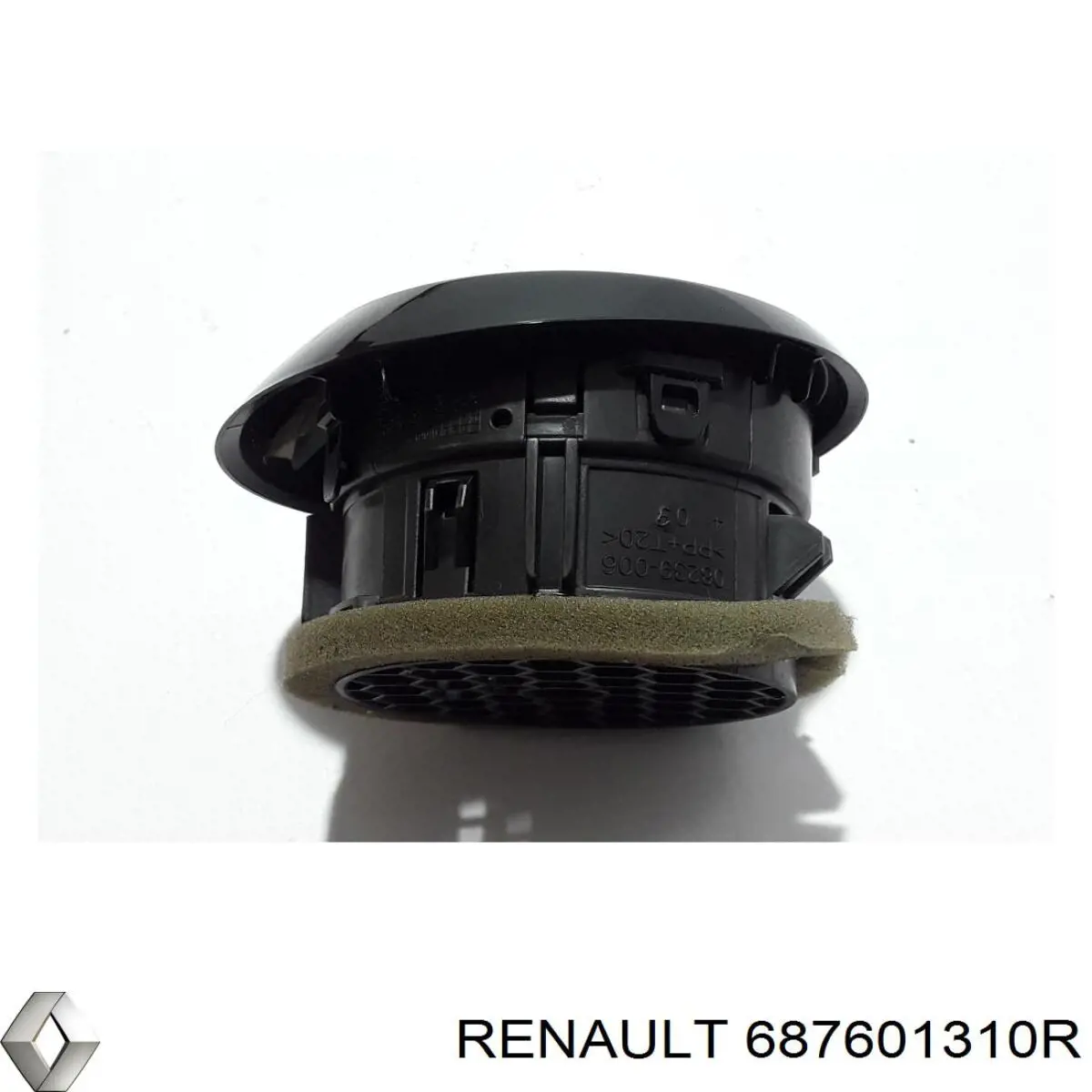 Решетка вентиляции салона на "торпедо", левая Renault (RVI) 687601310R