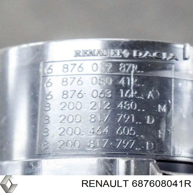 Решетка вентиляции салона на "торпедо" 687600913R Renault (RVI)