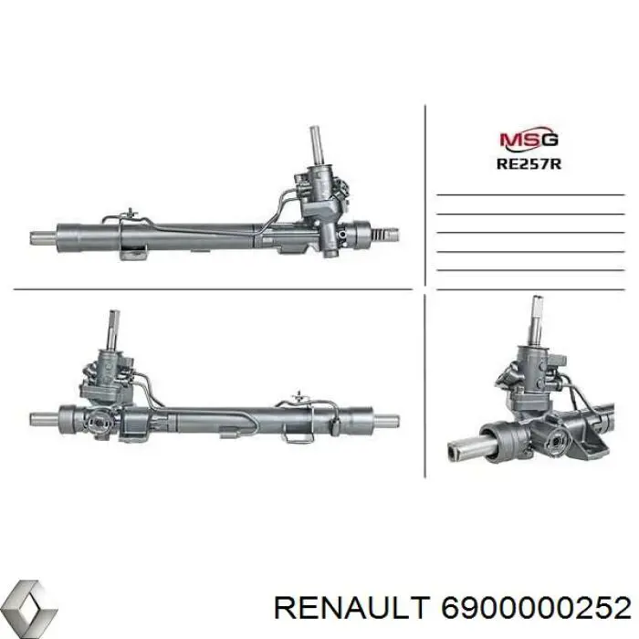 Реечный рулевой механизм Renault (RVI) 6900000252 цена, от 250.08 USD