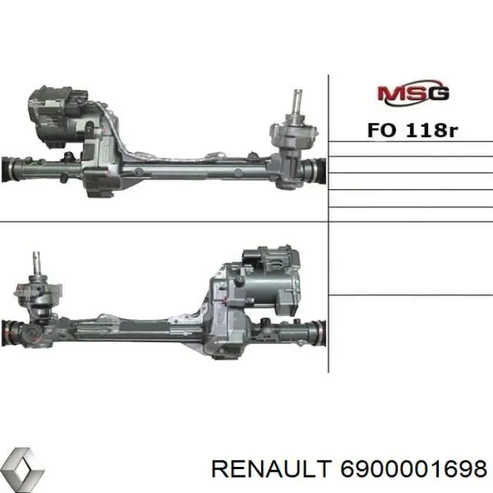 Купить 6900001698 Renault (RVI) Рулевая рейка