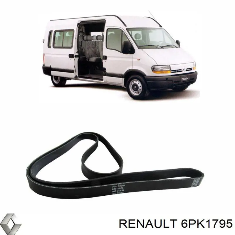 Купить 6PK1795 Renault (RVI) Ремень генератора