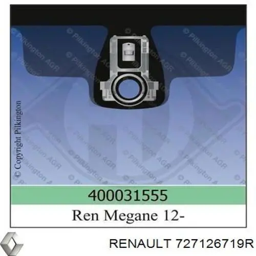 727120038R Renault (RVI) стекло лобовое