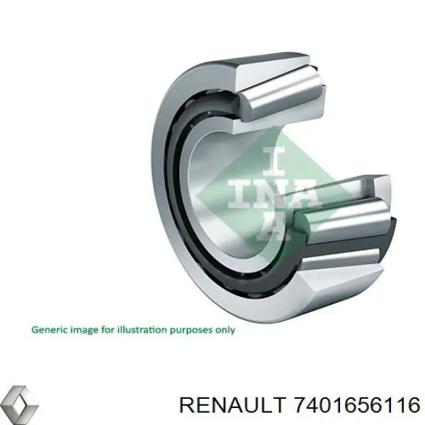 Опорный подшипник первичного вала КПП (центрирующий подшипник маховика) Renault (RVI) 7401656116