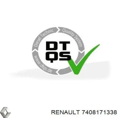 7408171338 Renault (RVI) porca da haste do eixo traseiro