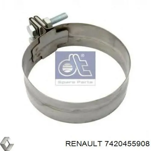 7420455908 Renault (RVI) хомут глушителя передний