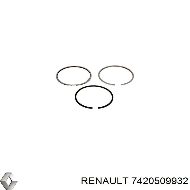 7420509932 Renault (RVI) Поршневые кольца на 1 цилиндр, STD
