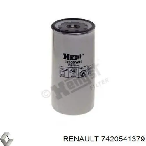 Фильтр очистки масла центробежный Renault (RVI) 7420541379 цена, от 13.84 USD