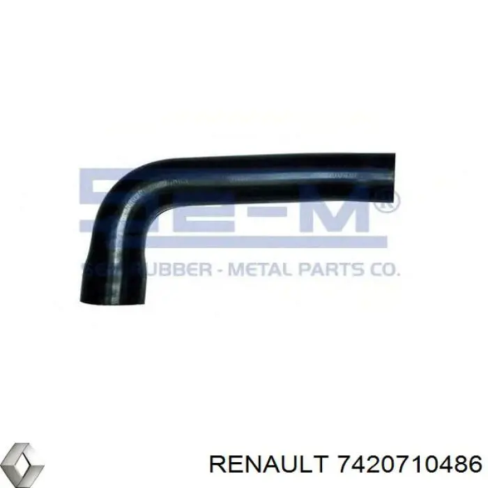 Патрубок радиатора 7420710486 Renault (RVI)