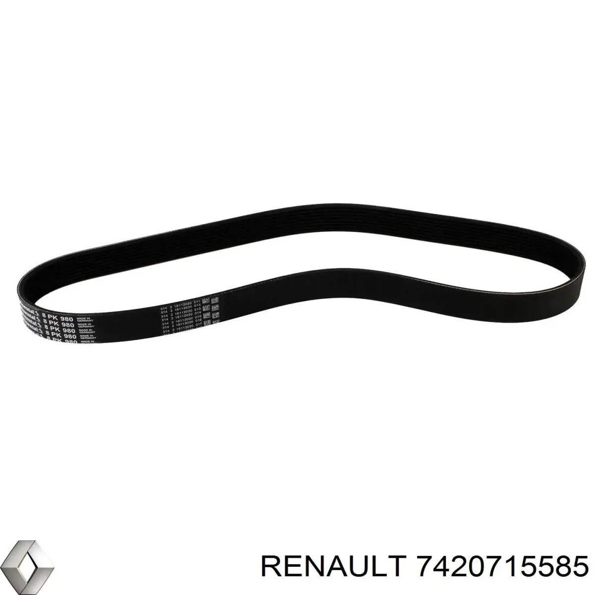 Клиновый ремень Renault (RVI) 7420715585 цена, от 11.49 USD