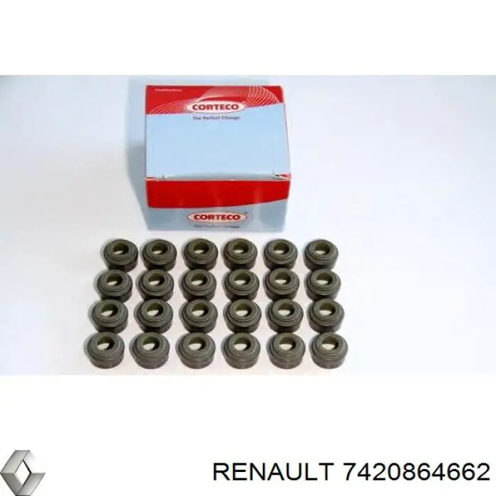 7420864662 Renault (RVI) сальник клапана (маслосъемный, впуск/выпуск)
