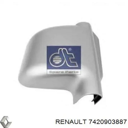 Накладка (крышка) зеркала заднего вида правая 7420903887 Renault (RVI)