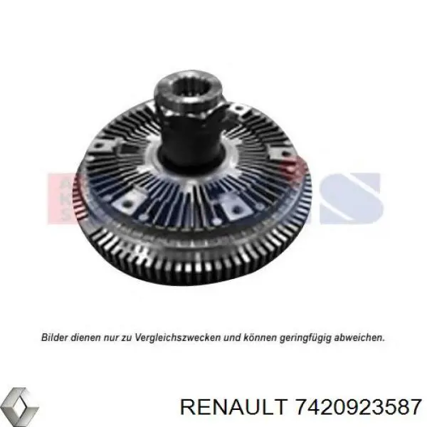 Вискомуфта вентилятора 7420923587 Renault (RVI)