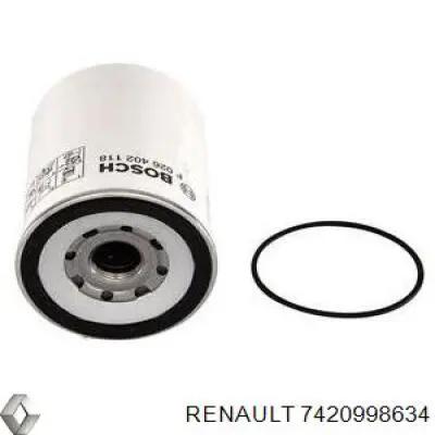 7420998634 Renault (RVI) Filtro de combustível