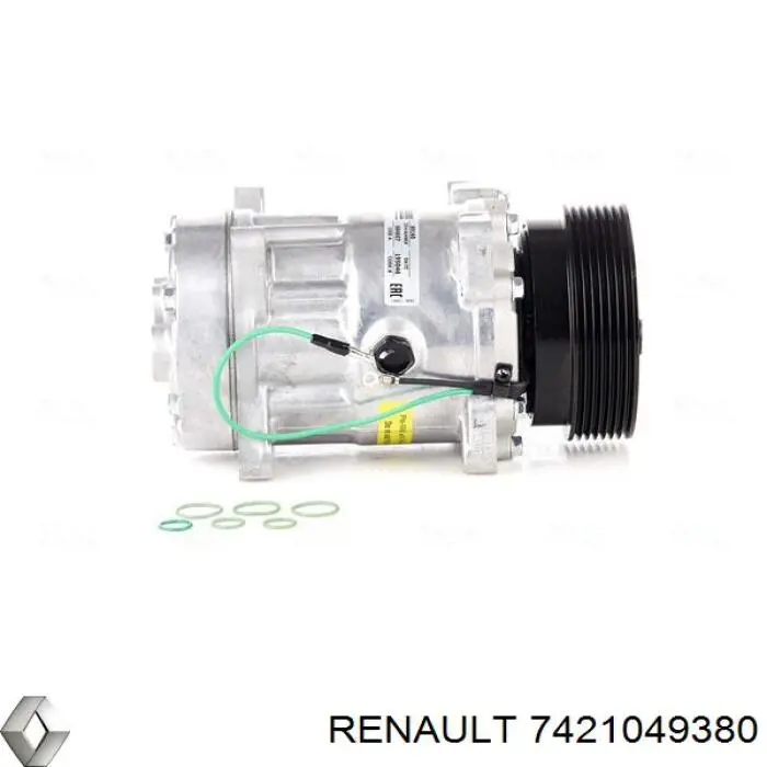 Компрессор кондиционера 7421049380 Renault (RVI)