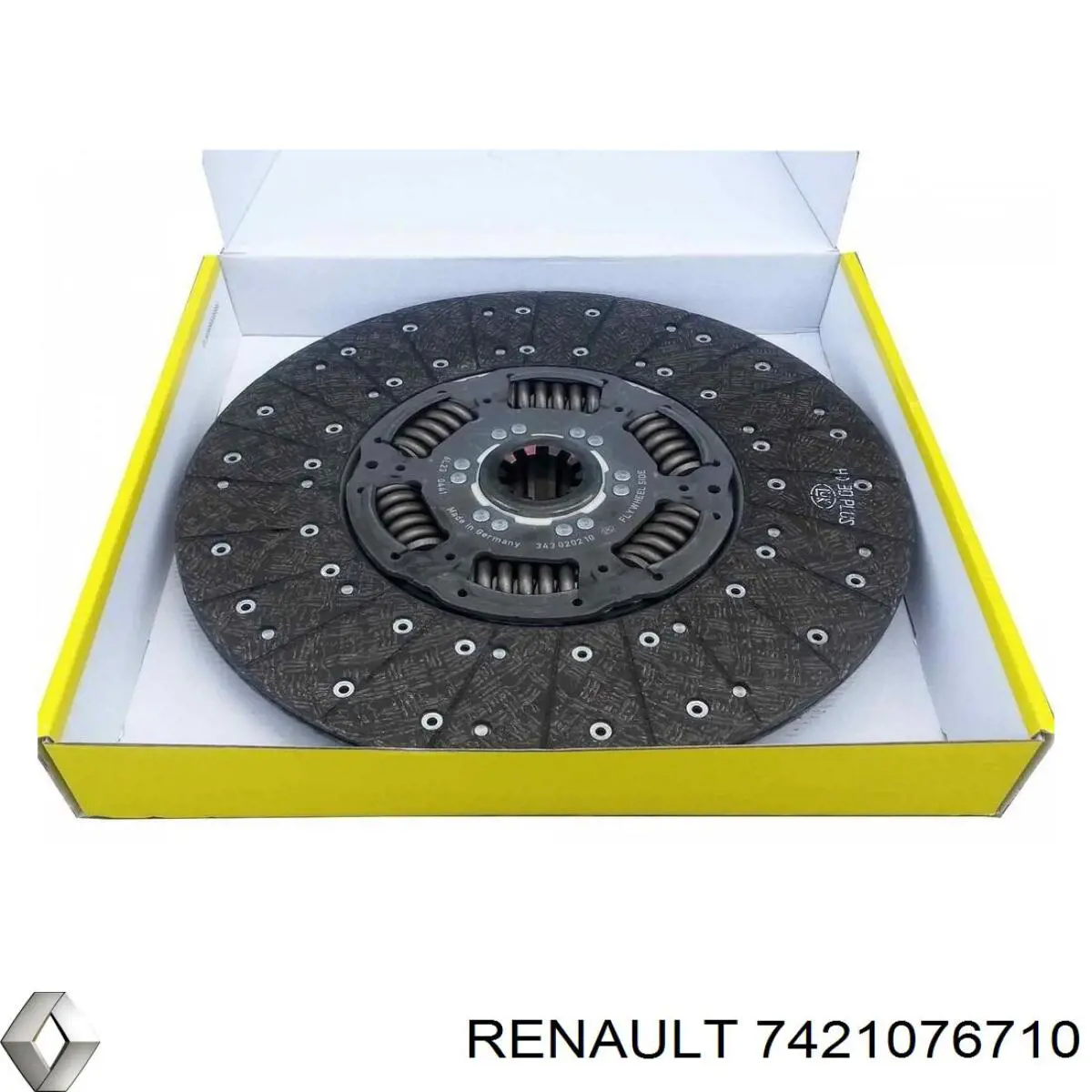 Диск сцепления 7421076710 Renault (RVI)