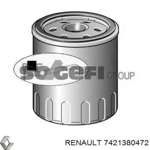 7421380472 Renault (RVI) топливный фильтр
