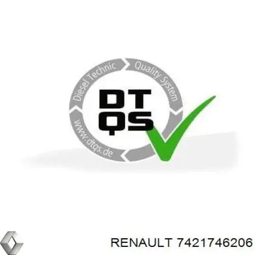 Датчик давления выхлопных газов 7421746206 Renault (RVI)