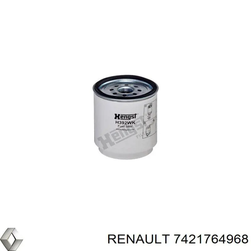 Фильтр тонкой очистки топлива Renault (RVI) 7421764968 цена, от 34.14 USD