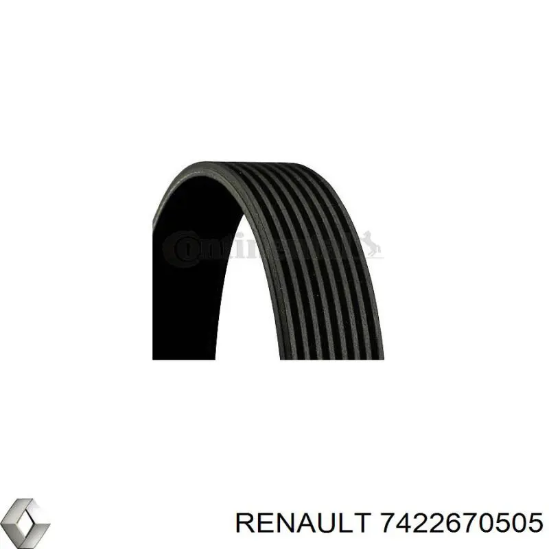 Ремень генератора 7422670505 Renault (RVI)