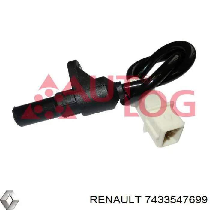 Sensor de posición del cigüeñal 7433547699 Renault (RVI)