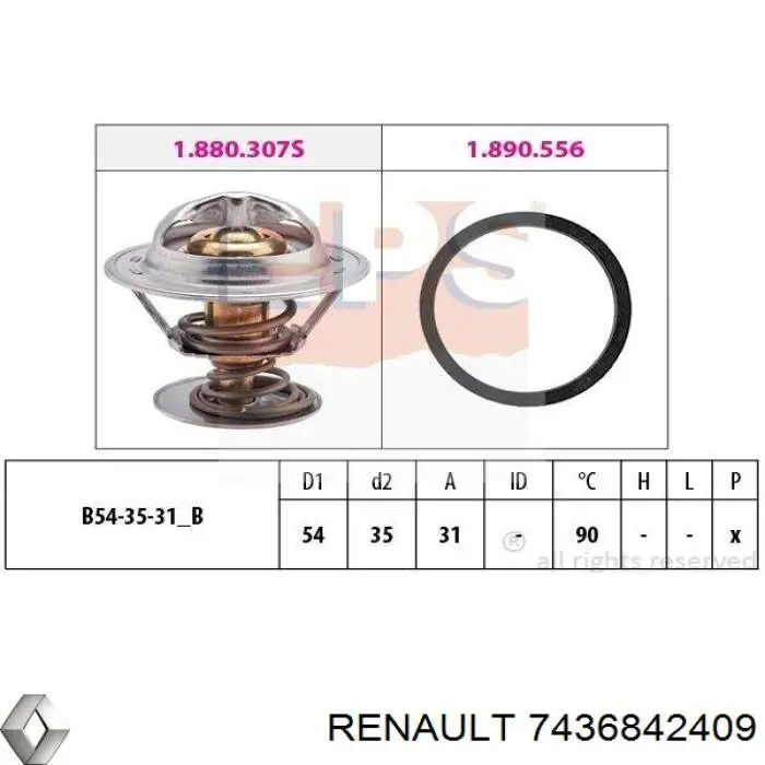 Термостат 7436842409 Renault (RVI)