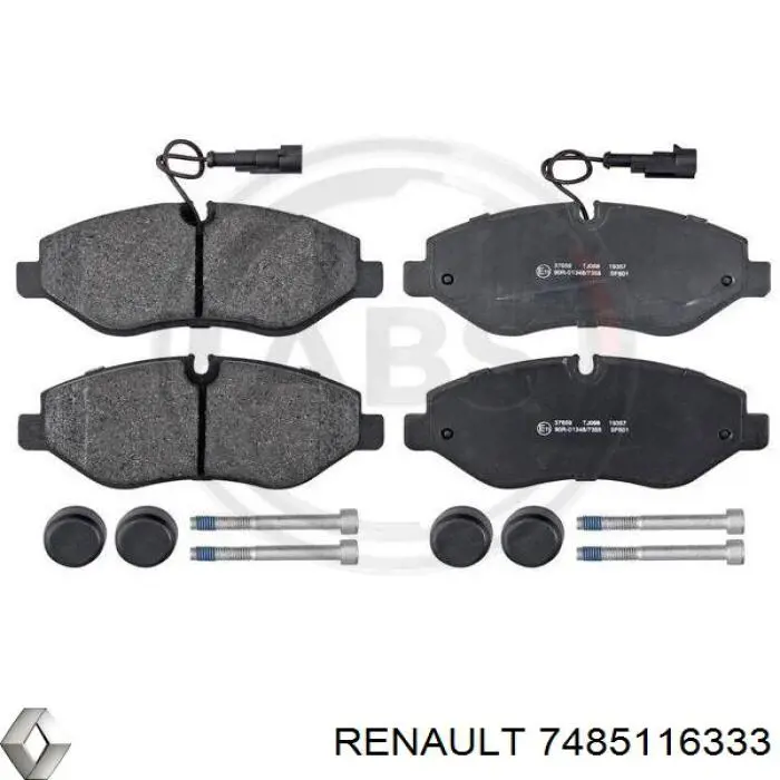 Передние тормозные колодки 7485116333 Renault (RVI)