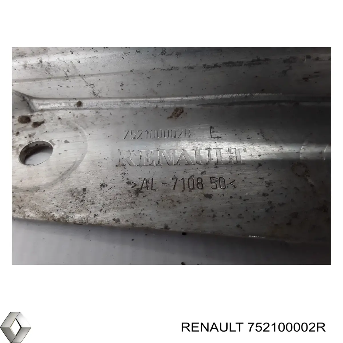 Refuerzo parachoque delantero 752100002R Renault (RVI)