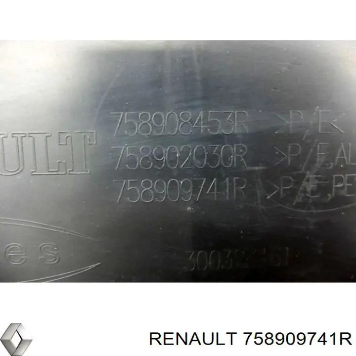 758909741R Renault (RVI) proteção de motor dianteira