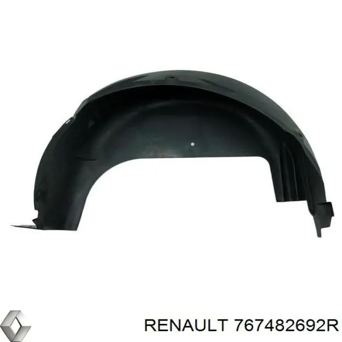 767482692R Renault (RVI) guarda-barras do pára-lama traseiro direito