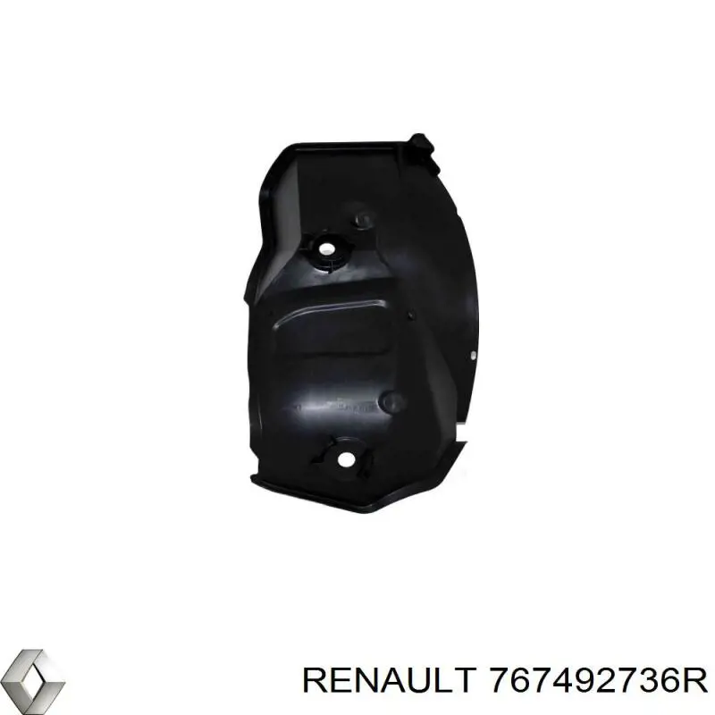 Guardabarros interior izquierdo trasero, aleta trasera 767492736R Renault (RVI)