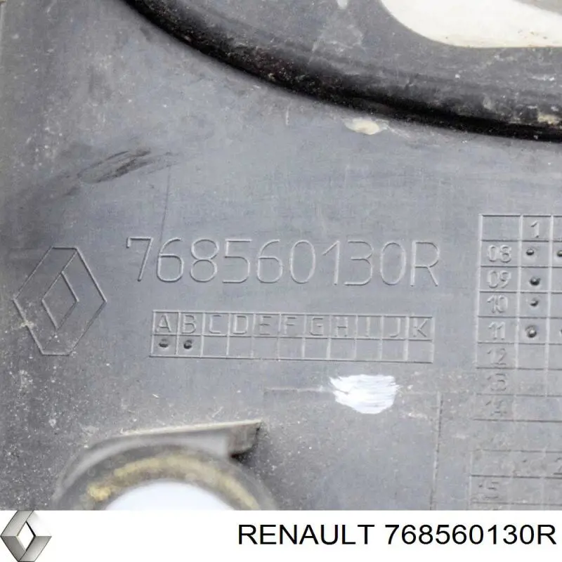 Боковина кузова правая Renault (RVI) 768560130R