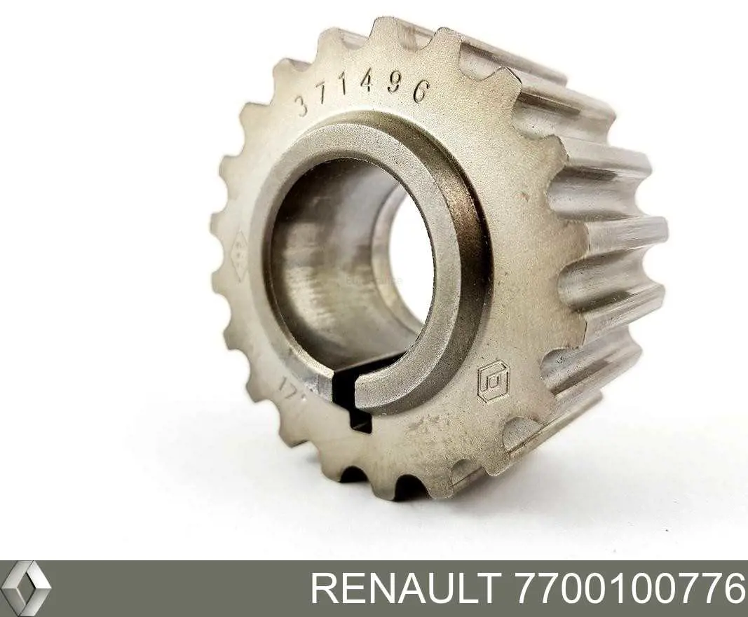 7700100776 Renault (RVI) звездочка-шестерня привода коленвала двигателя