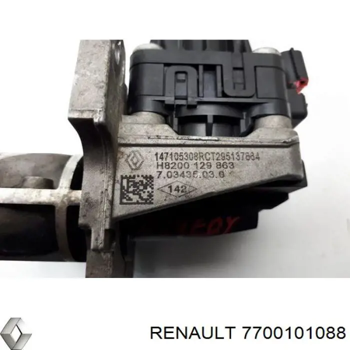 7700101088 Renault (RVI) válvula egr de recirculação dos gases