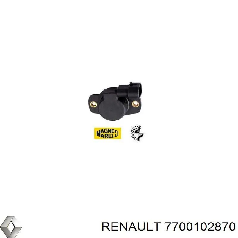 Дроссельная заслонка 7700102870 Renault (RVI)