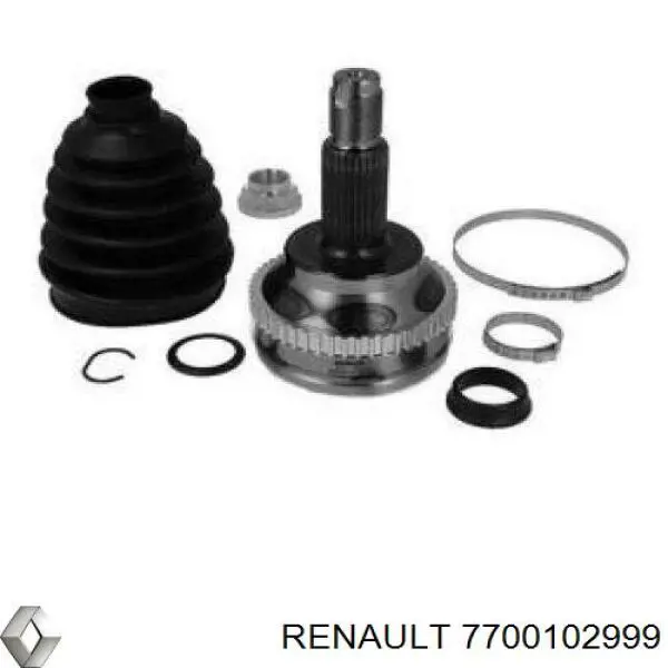 7700102999 Renault (RVI) полуось (привод передняя правая)