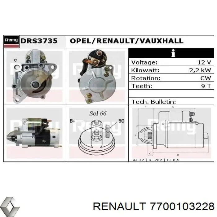 7700103228 Renault (RVI) 
