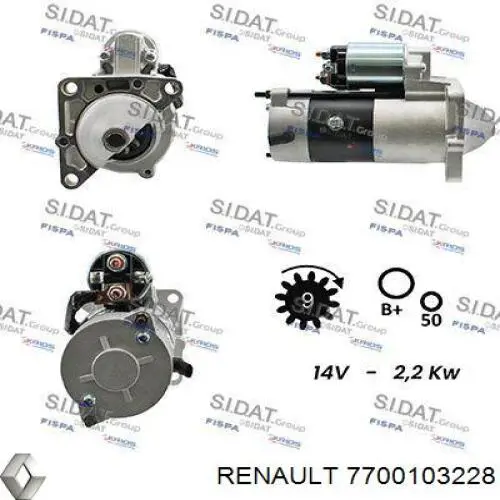  Renault (RVI) 7700103228 цена, от 6.64 USD