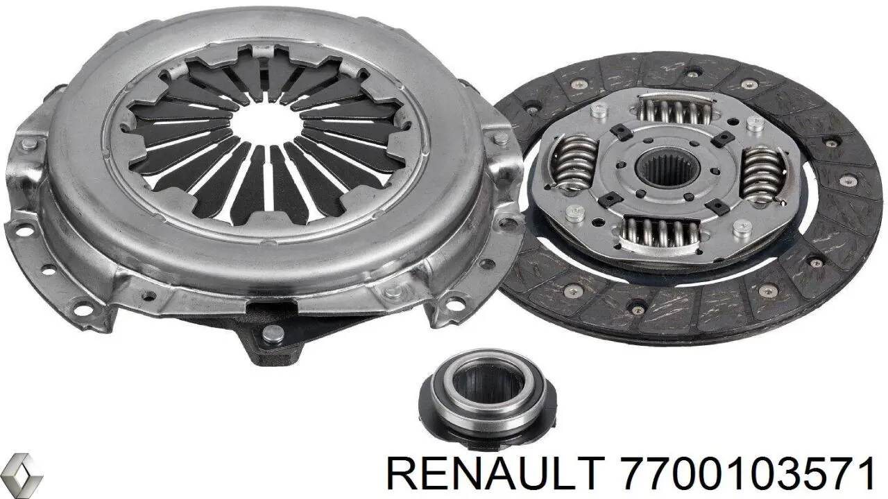 Disco de embrague 7700103571 Renault (RVI)