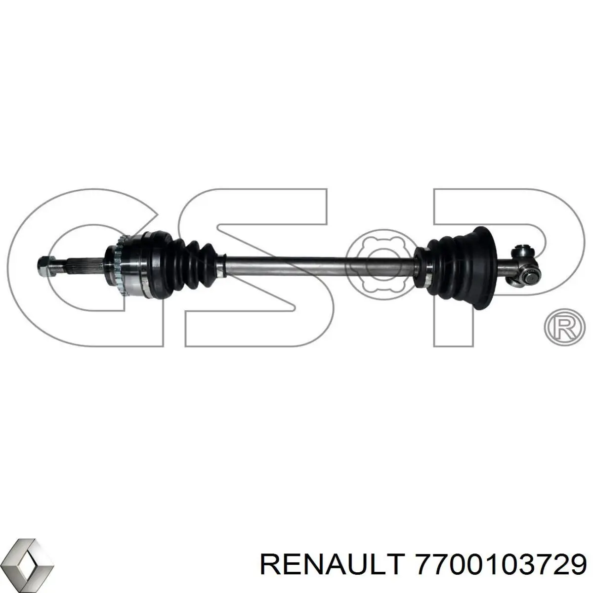 Привод передний левый Renault (RVI) 7700103729 цена, от 58.29 USD