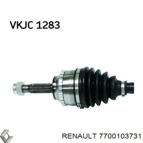 Привод передний левый Renault (RVI) 7700103731 цена, от 58.29 USD